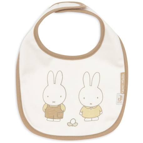 Lot de 5 bavoirs imperméables miffy family farm Ecru, marron, jaune 2 - vertbaudet enfant 
