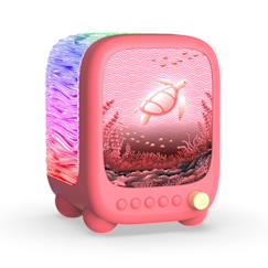 Linge de maison et décoration-Décoration-Luminaire-Veilleuse-Wavy light coral -lampe océanique relaxante