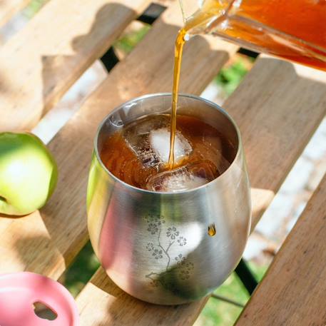 Mug isotherme en inox cosy cerisier Rose 3 - vertbaudet enfant 