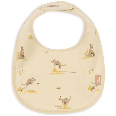Lot de 5 bavoirs imperméables kangaroots Jaune, marron, beige 3 - vertbaudet enfant 