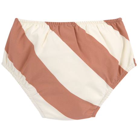 Maillot de bain couche rayures terre et sel marin (3-6 mois) Marron 2 - vertbaudet enfant 