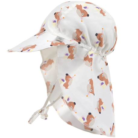 Fille-Accessoires-Chapeau-Casquette protège nuque anti-uv ice cream et chien (3-6 mois)