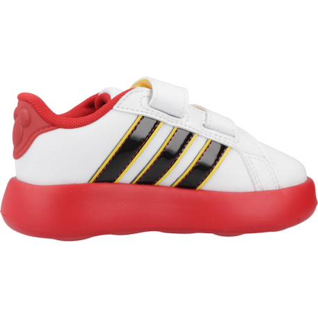Basket garçon court mickey Blanc white 1 - vertbaudet enfant 