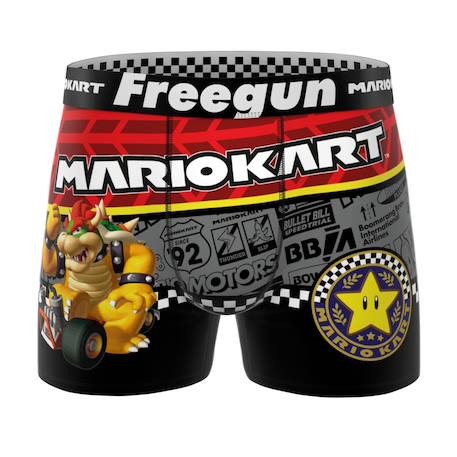Lot de 3 boxers  super mario kart Rouge/noir/bleu/vert/gris/blanc 5 - vertbaudet enfant 