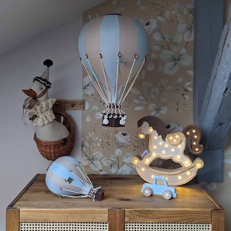 Montgolfière décorative - taille m Beige blanc+Beige et bleu+Eucalyptus+Rose / blanc+Rose mint 8 - vertbaudet enfant 