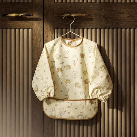 Bavoir à manches imperméable miffy family farm Ecru, marron, jaune 4 - vertbaudet enfant 