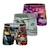 Lot de 3 boxers  this is america Violet/blanc/noir 1 - vertbaudet enfant 
