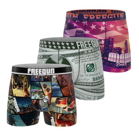 Garçon-Sous-vêtement-Slip, Boxer-Lot de 3 boxers  this is america