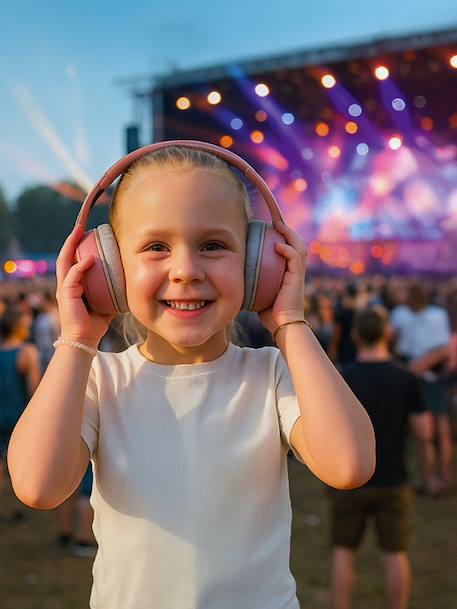 Casque antibruit évolutif beige+rose 4 - vertbaudet enfant 