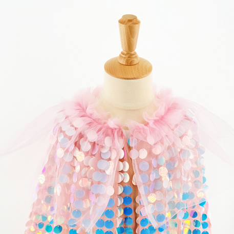 Cape sequins Galaxia rose Rose et multicolore 2 - vertbaudet enfant 