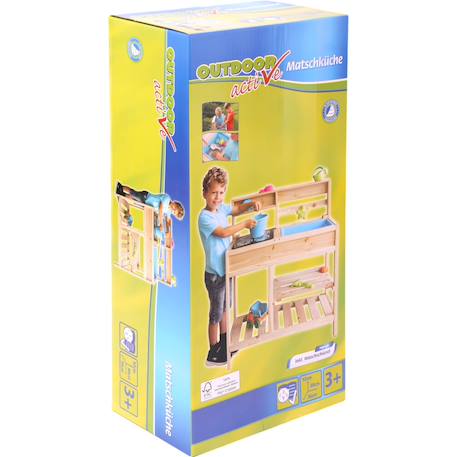 Outdoor active cuisine d'exterieur en bois pour enfant Beige 2 - vertbaudet enfant 
