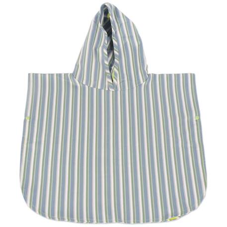 Poncho de plage microfibre bébé spf 50+ summer Blanc+Bleu+Vert 9 - vertbaudet enfant 