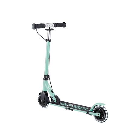 Trottinette 2 roues flow element junior lights, dès 4 ans Bleu canard+Néochrome+Vert menthe 15 - vertbaudet enfant 