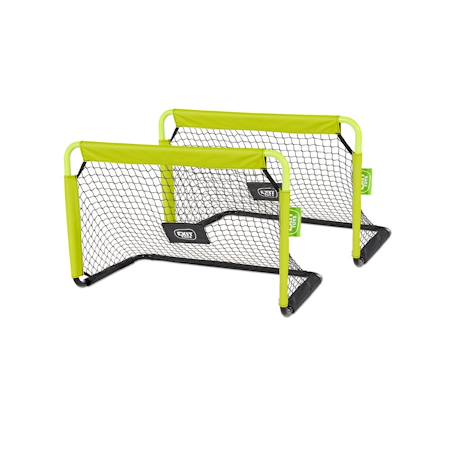 Buts de foot enfant jardin lot de 2 cages football extérieur Vert/noir 1 - vertbaudet enfant 