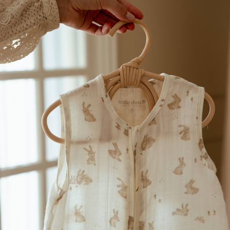 Gigoteuse été en gaze de coton baby bunny tog 0,5 (3-9 mois) Ecru, marron, orange 3 - vertbaudet enfant 