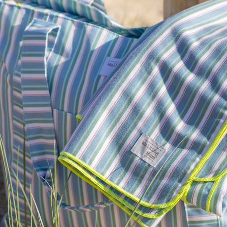 Serviette de plage microfibre upf 50+ summer Blanc+Bleu+Vert 17 - vertbaudet enfant 