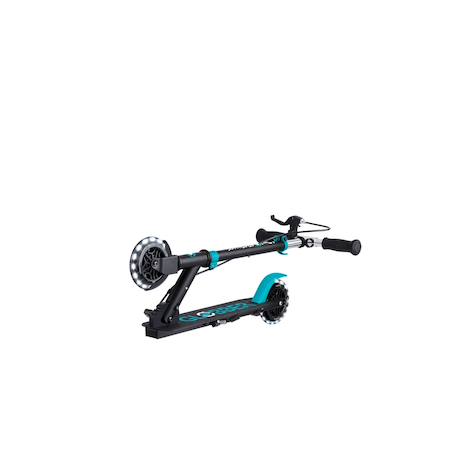 Trottinette 2 roues flow element junior lights, dès 4 ans Bleu canard+Néochrome+Vert menthe 4 - vertbaudet enfant 