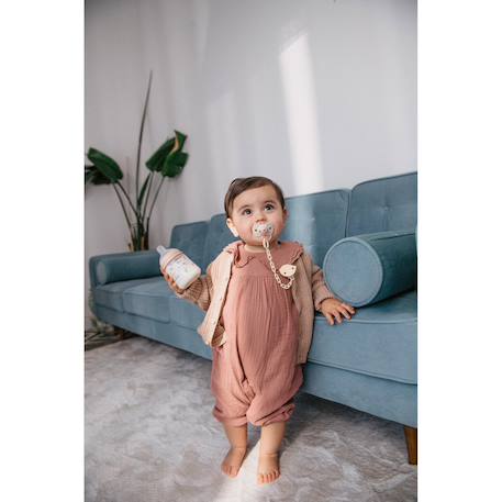 Attache-sucette chaîne Oisillons beige+Oisillons rose 4 - vertbaudet enfant 