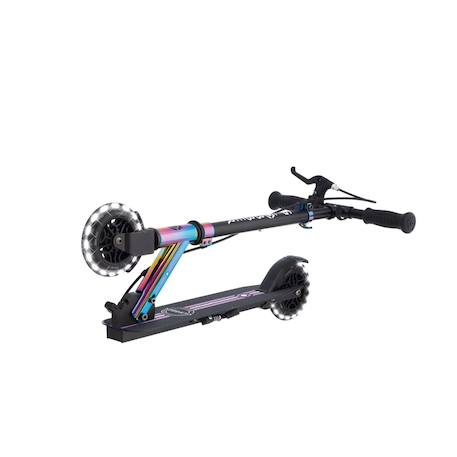 Trottinette 2 roues flow element junior lights, dès 4 ans Bleu canard+Néochrome+Vert menthe 10 - vertbaudet enfant 