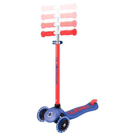 Trottinette 3 roues primo plus lights neon Bleu marine+Violet 2 - vertbaudet enfant 