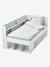 Lit plateforme enfant avec rangements BASEO blanc+rose nude+vert grisé 13 - vertbaudet enfant 