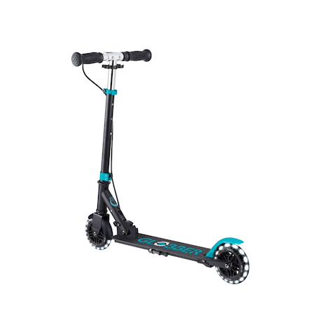 Trottinette 2 roues flow element junior lights, dès 4 ans Bleu canard+Néochrome+Vert menthe 3 - vertbaudet enfant 