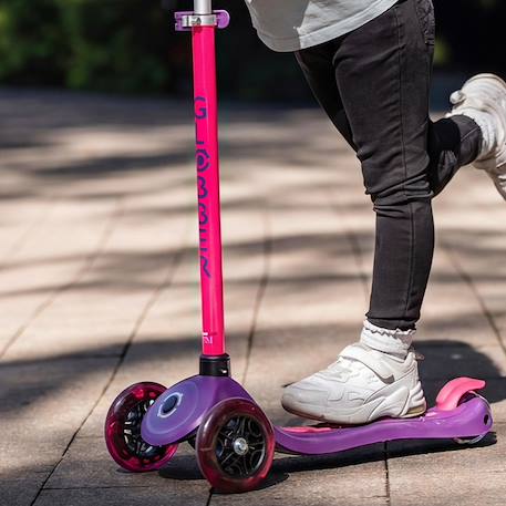 Trottinette 3 roues primo plus lights neon Bleu marine+Violet 9 - vertbaudet enfant 