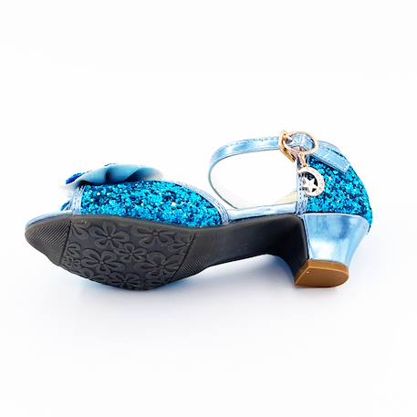 Chaussures Mules à Nœuds et Paillettes Bleues T33 (8-10 ans) Bleu 4 - vertbaudet enfant 