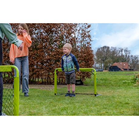 Buts de foot enfant jardin lot de 2 cages football extérieur Vert/noir 2 - vertbaudet enfant 