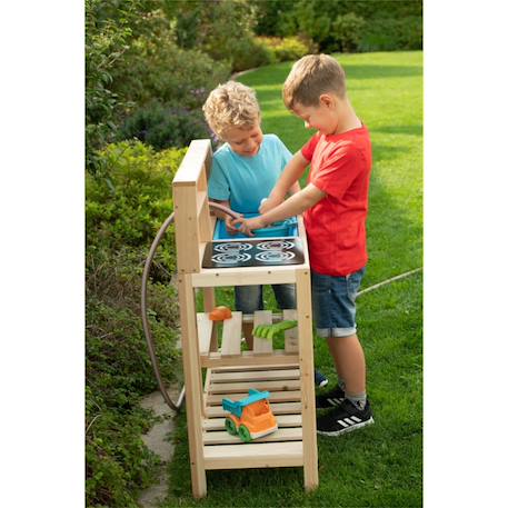 Outdoor active cuisine d'exterieur en bois pour enfant Beige 3 - vertbaudet enfant 