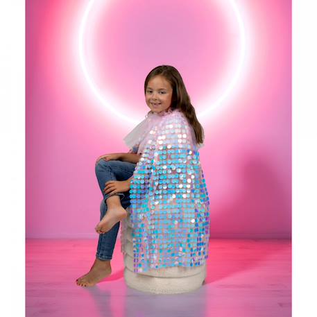 Cape sequins Galaxia rose Rose et multicolore 4 - vertbaudet enfant 