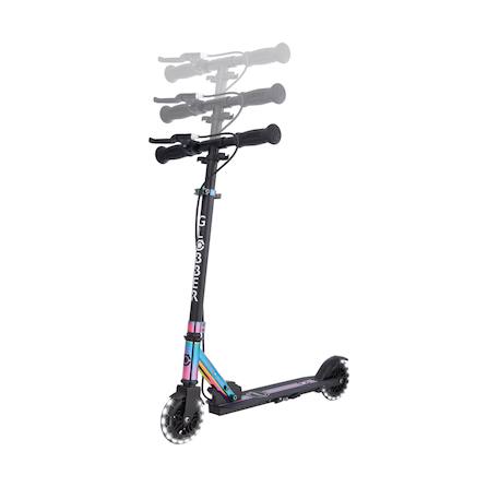 Trottinette 2 roues flow element junior lights, dès 4 ans Bleu canard+Néochrome+Vert menthe 8 - vertbaudet enfant 