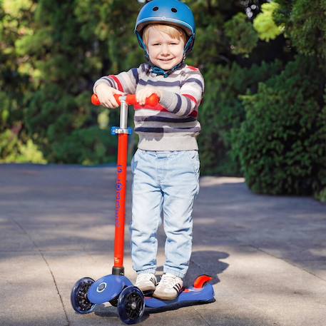 Trottinette 3 roues primo plus lights neon Bleu marine+Violet 3 - vertbaudet enfant 