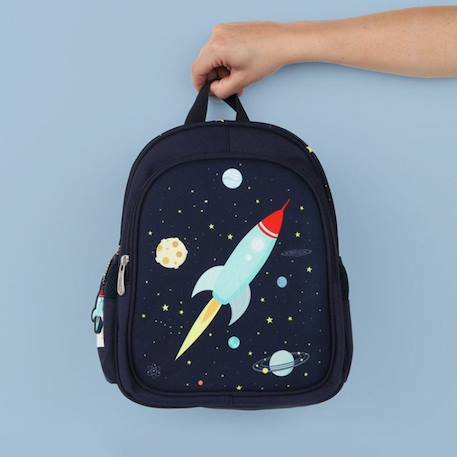Sac à dos avec poche isotherme espace Bleu+Bleu foncé, rouge+Bleu, jaune, rouge+Gris, vert, jaune+Noir, vert, blanc+Rose, blanc+Vert+Violet, blanc, rose 9 - vertbaudet enfant 