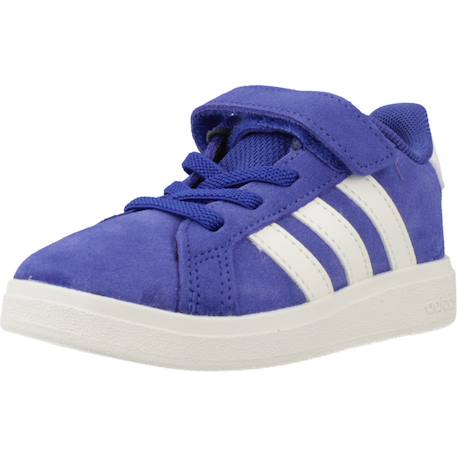 Baskets garçon en cuir à scratch rétro Bleu 4 - vertbaudet enfant 