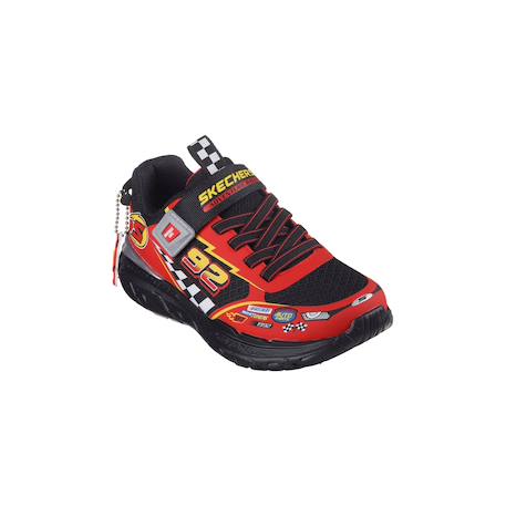 Baskets basses  à scratch Noir rouge 3 - vertbaudet enfant 