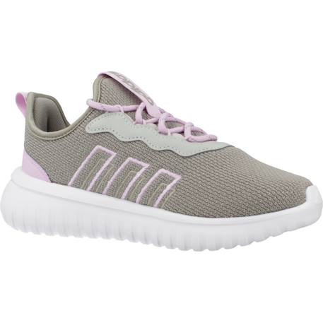 Baskets fille en textile à lacets running léger Vert et rose+Vert whtlcpnk 11 - vertbaudet enfant 