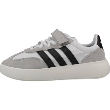 Baskets garçon en cuir à lacets urbain Gris white 2 - vertbaudet enfant 