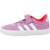 Baskets fille en cuir à scratch court Violet purado 2 - vertbaudet enfant 