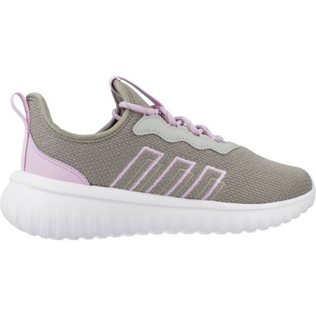 Baskets fille en textile à lacets running léger Vert et rose+Vert whtlcpnk 7 - vertbaudet enfant 