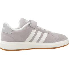 Chaussures-Basket garçon en cuir style rétro velcro