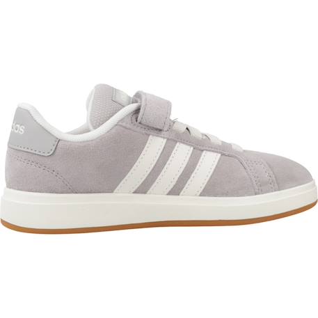 Baskets garçon en cuir à scratch rétro Gris grey 1 - vertbaudet enfant 
