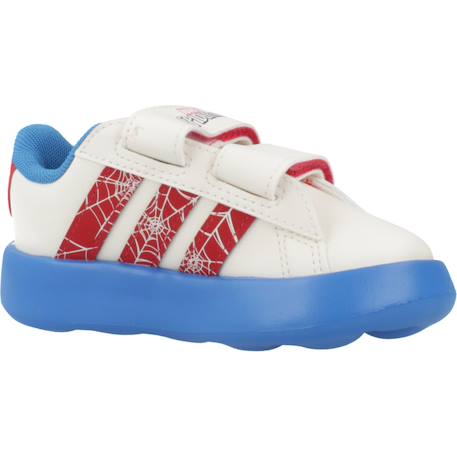 Baskets garçon à scratch motif spider-man Blanc white 5 - vertbaudet enfant 