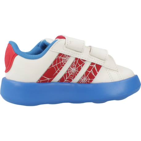 Baskets garçon à scratch motif spider-man Blanc white 1 - vertbaudet enfant 