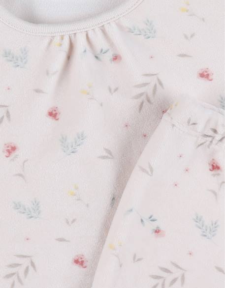 Pyjama bébé velours imprimé Rose 6 - vertbaudet enfant 