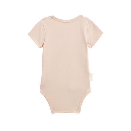 Lot de 2 bodies bébé manches courtes ouverture croisée louison Rose 5 - vertbaudet enfant 