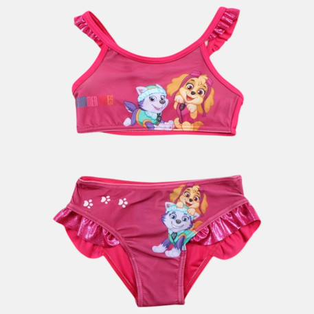 Maillot de bain deux pièces enfant imprimé pat patrouille Fushia 3 - vertbaudet enfant 