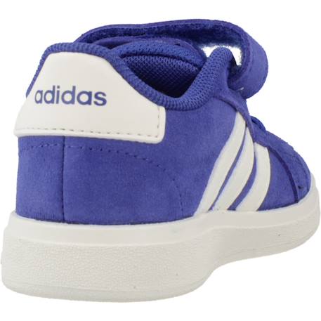 Baskets garçon en cuir à scratch rétro Bleu 3 - vertbaudet enfant 