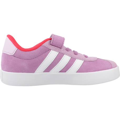 Baskets fille en cuir à scratch court Violet purado 1 - vertbaudet enfant 