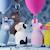 Mini gourde isotherme bestie éléphant Bleu, rose 5 - vertbaudet enfant 